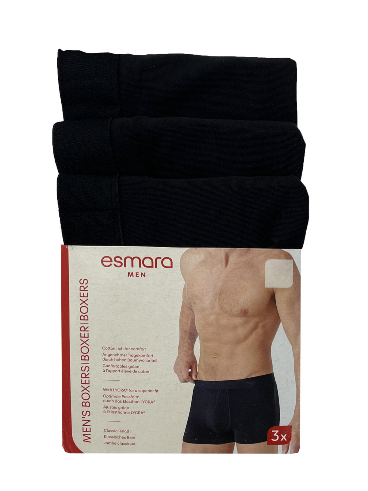 Esmara men's boxers set of 3 (Black)