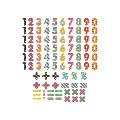 Magnetic Alphabet Or Mathematical Numbers and Symbols (Fridge/Board)