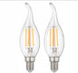 Livarno Home LED Filament Candle Bulb (Flame Shape) – E14, 2700K Warm White, 470 Lumens (pack of 2)
