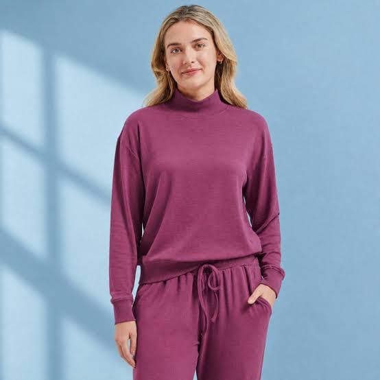 UP2Fashion Women’s High-neck Cotton Sweatshirt