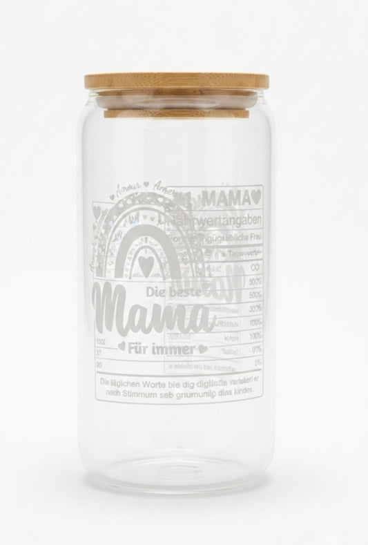 Glass Tumbler - German Text
