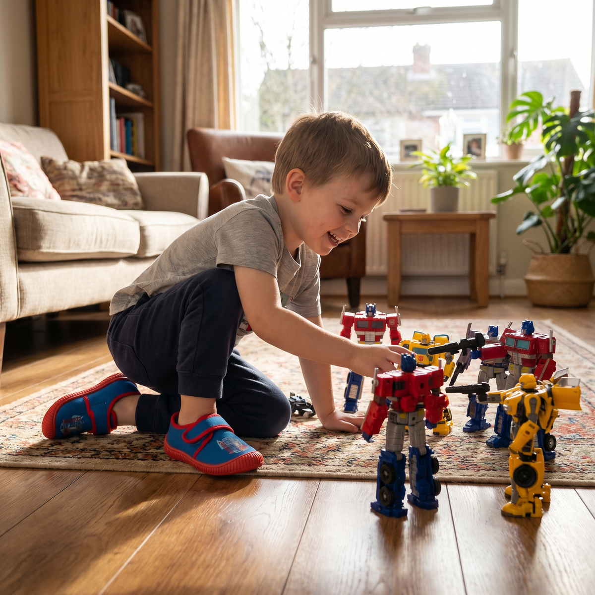 Transformers Kids' Slippers — Autobot Leader Blue/Red