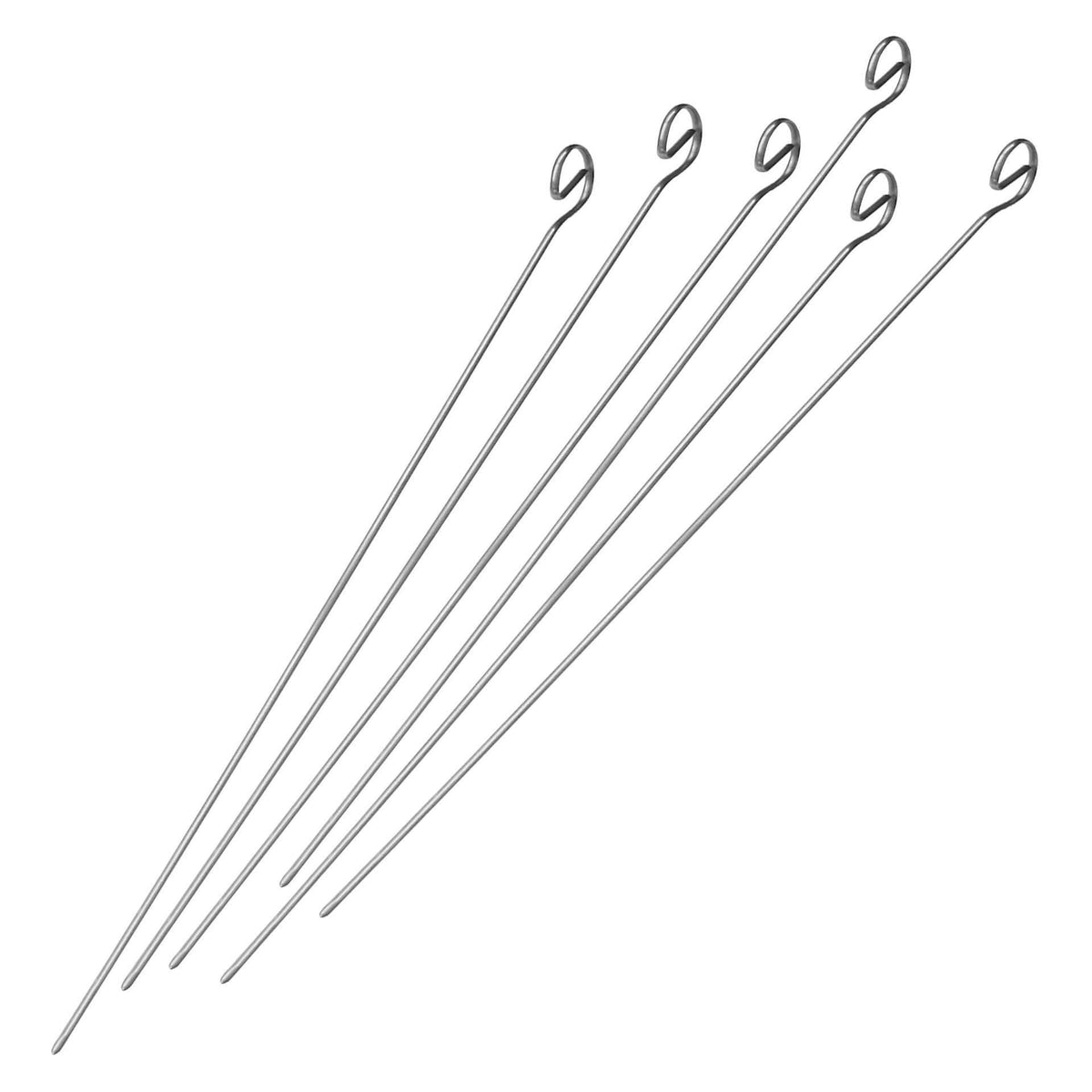 FMprofessional® Set of 6 premium heavy steel skewers 35cm.