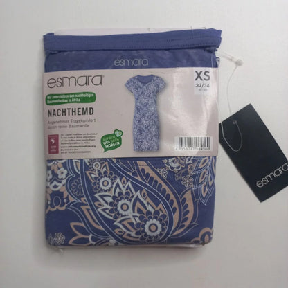 Women's nightgown (Blue/Pattern)