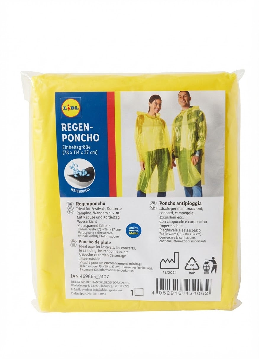 Rain Poncho - One size