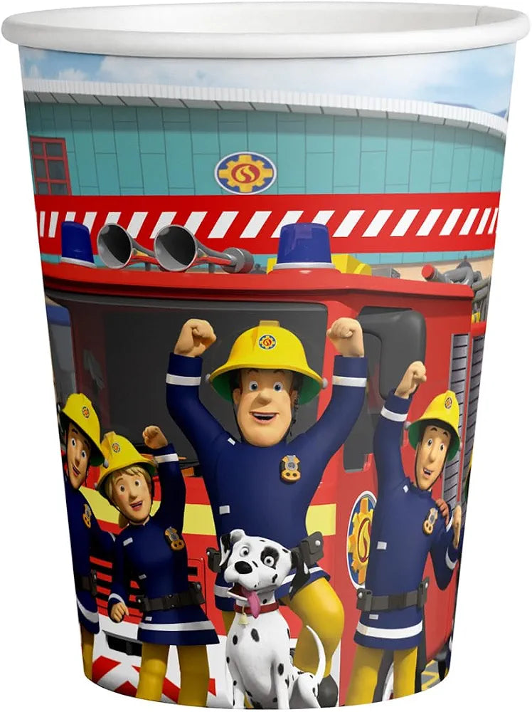 Fireman Sam Paper Party Cups - 8 Pack
