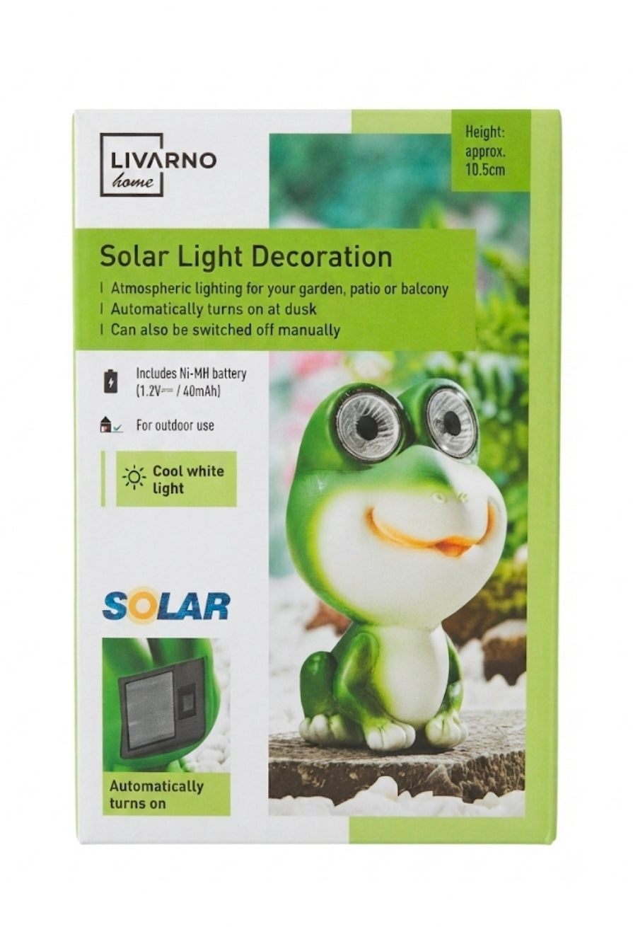 LIVARNO Home Solar Powered Frog Garden Light – Outdoor Decorative Lighting