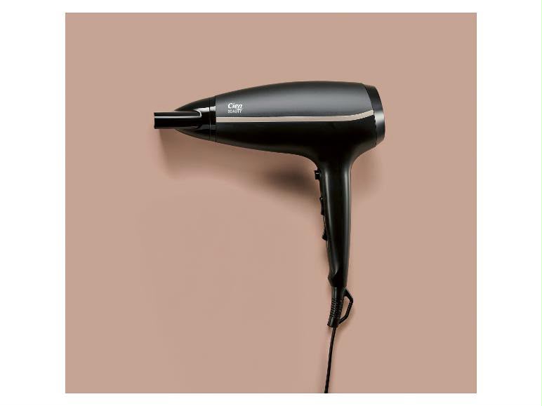 Cien beauty ionic hair dryer, with cool shot function, 2 speed settings, 3 heat settings