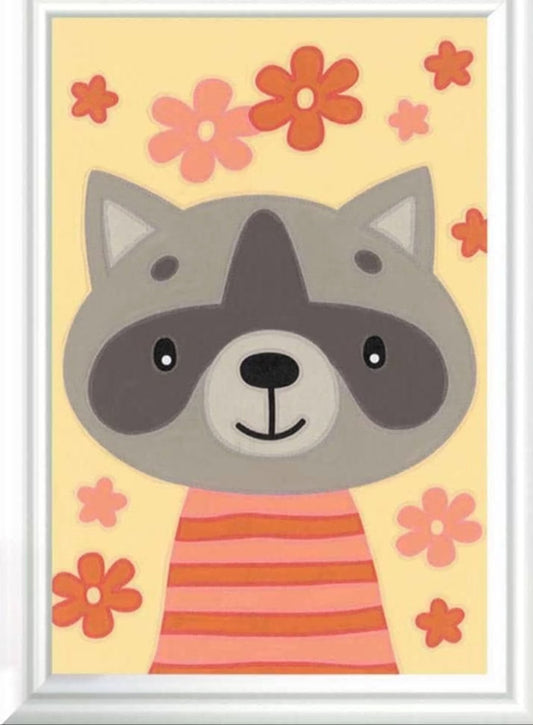 Ravensburger Creart 23604 Cute Raccoon Paint By Numbers Set