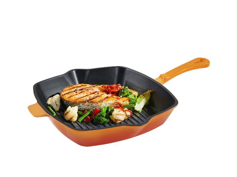 SilverCrest® Premium cast iron griddle pan