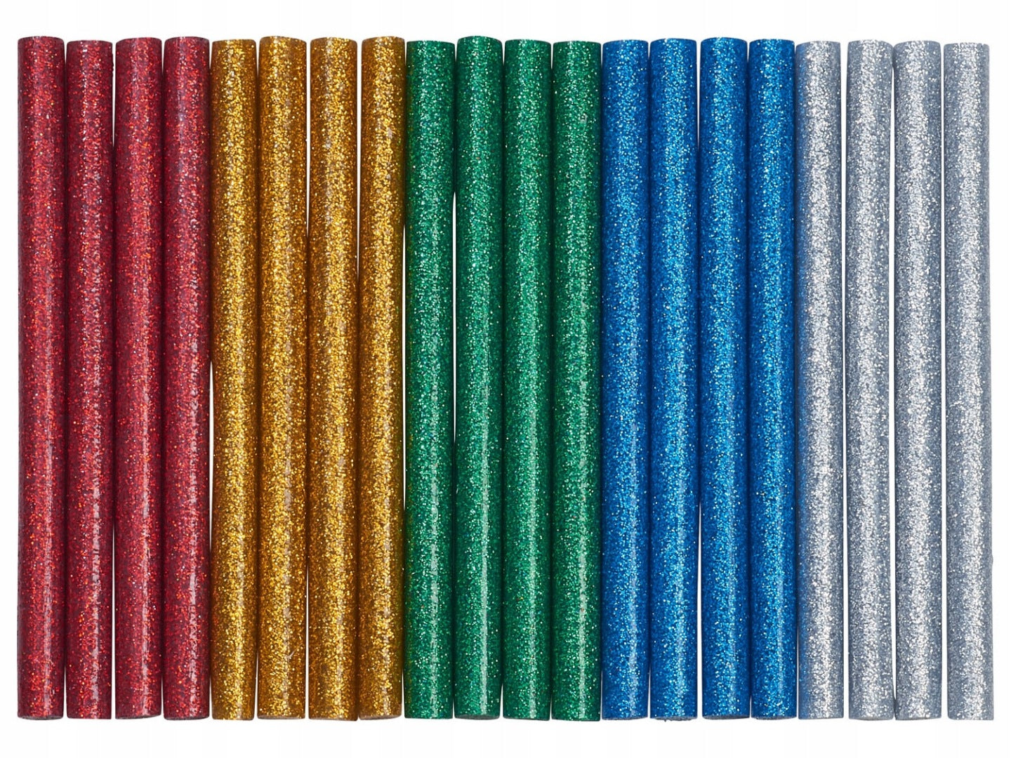 Parkside® Glitter glue sticks 20 pieces 100mm PNKPZ 3 B2 (7mm diameter)