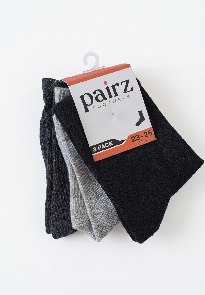 Pairz| kids socks set of 3 pairs