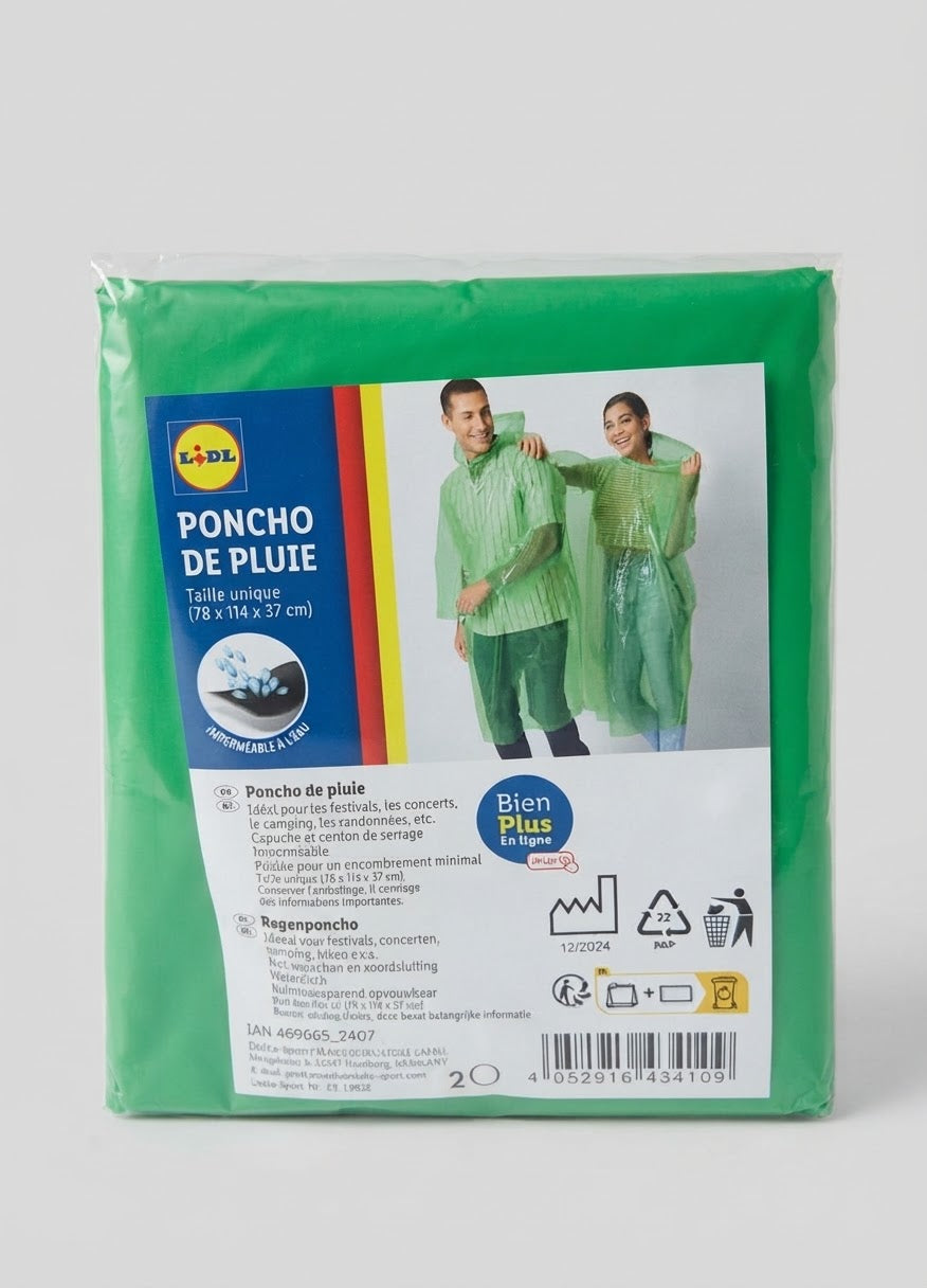 Rain Poncho - One size