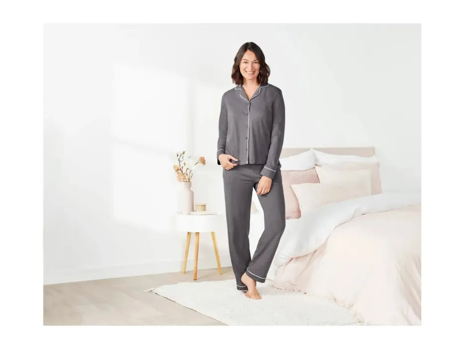 ESMARA Women’s Longsleeve Pajamas (Grey)
