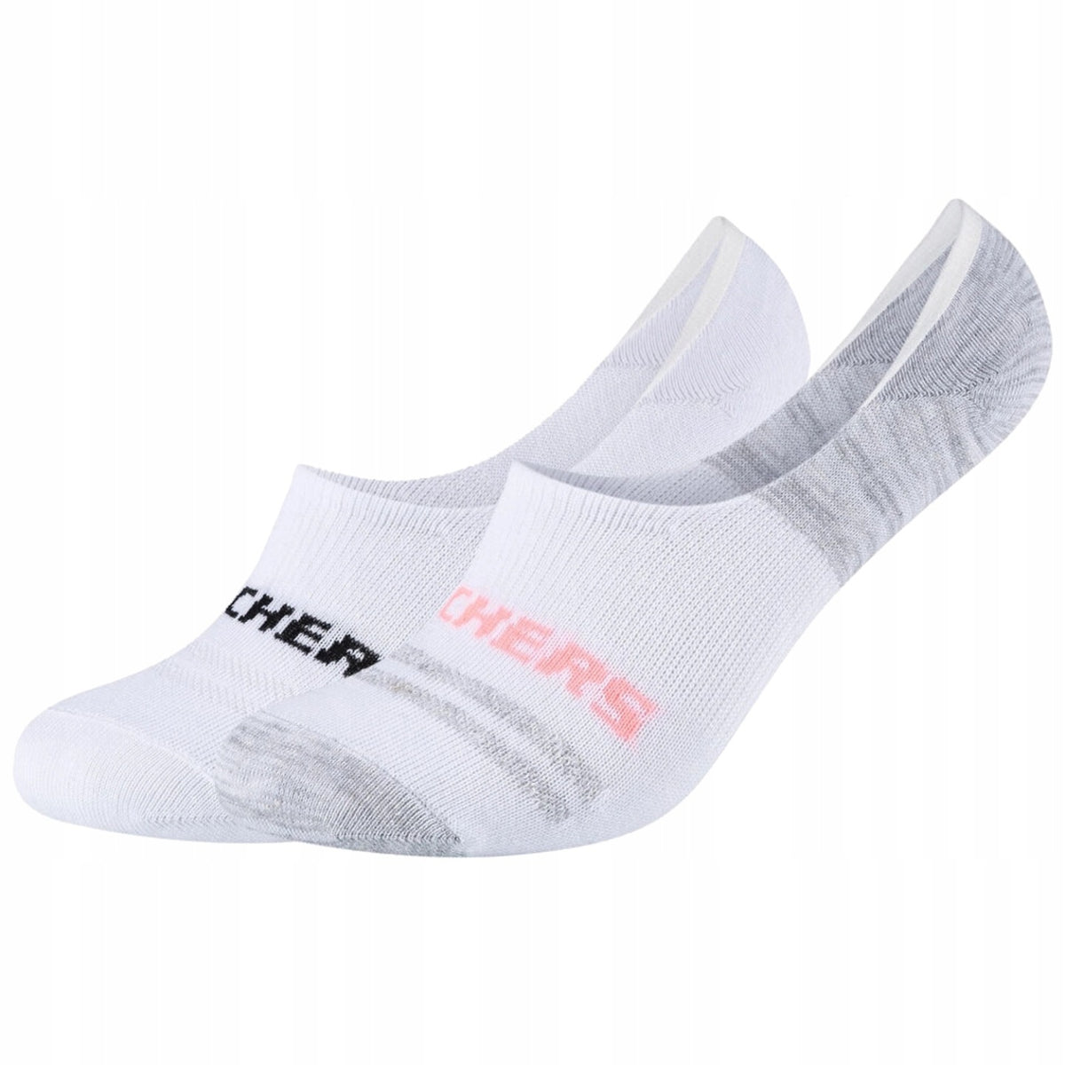 Skechers 2-Pack footies socks Mesh Ventilation Micro-Low Cut / Low-Cut White