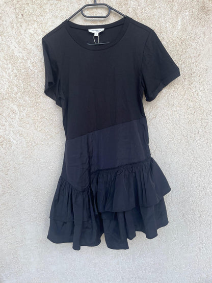 Vero Moda Chic Asymmetrical Ruffle T-Shirt Dress