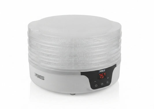 Princess® Digital Food Dehydrator – 5-Tier Fruit, Vegetable, and Herb Dryer, 380W