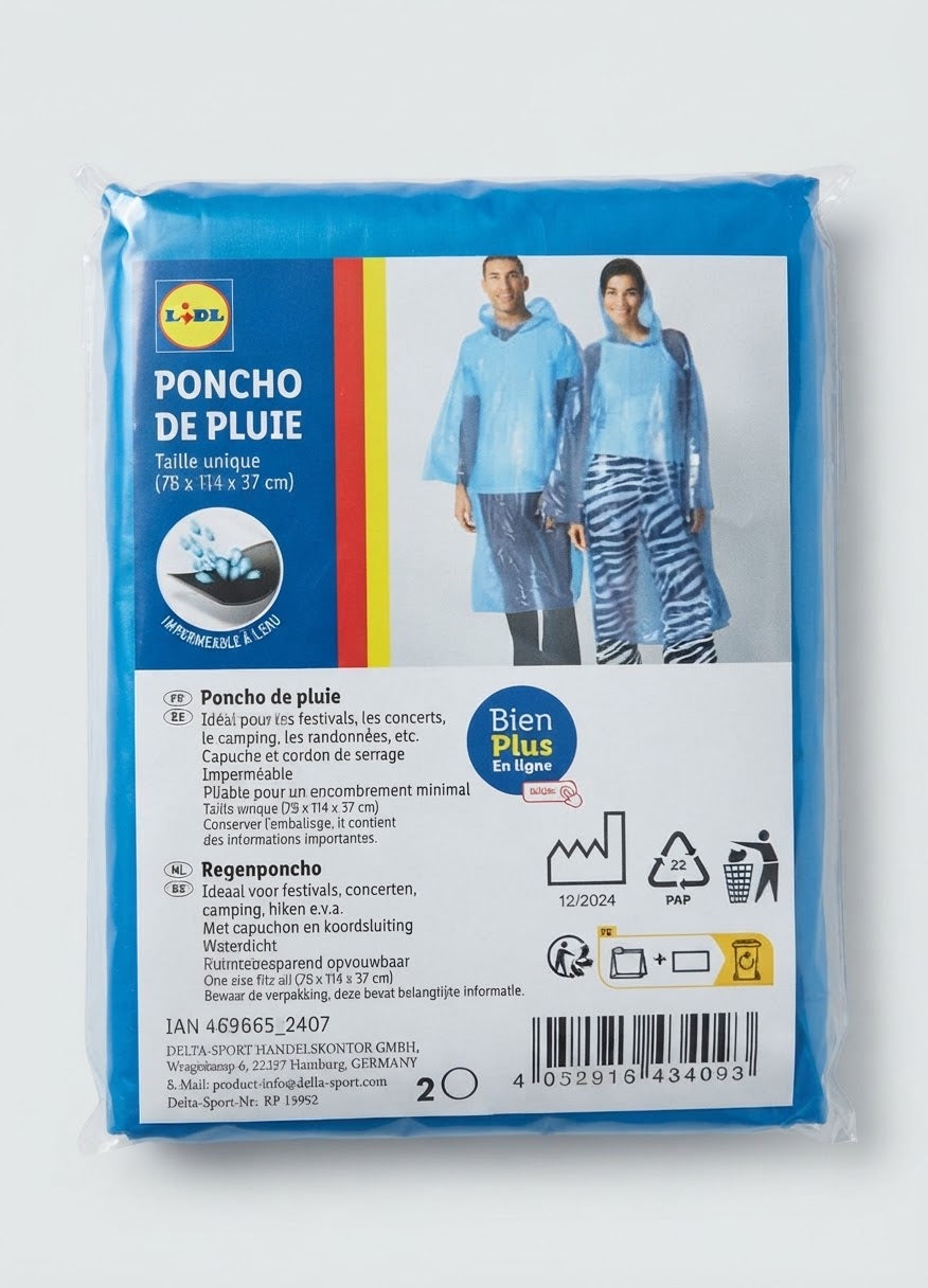 Rain Poncho - One size