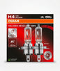 OSRAM H4 Halogen Headlamp Duo Pack – 12V 60/55W, Up to 100% More Ligh