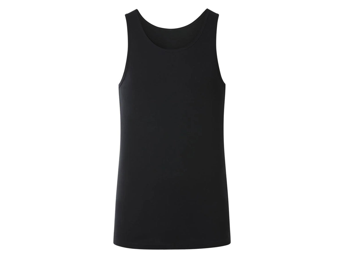Esmara Men's undershirt, 3 pieces (Black)