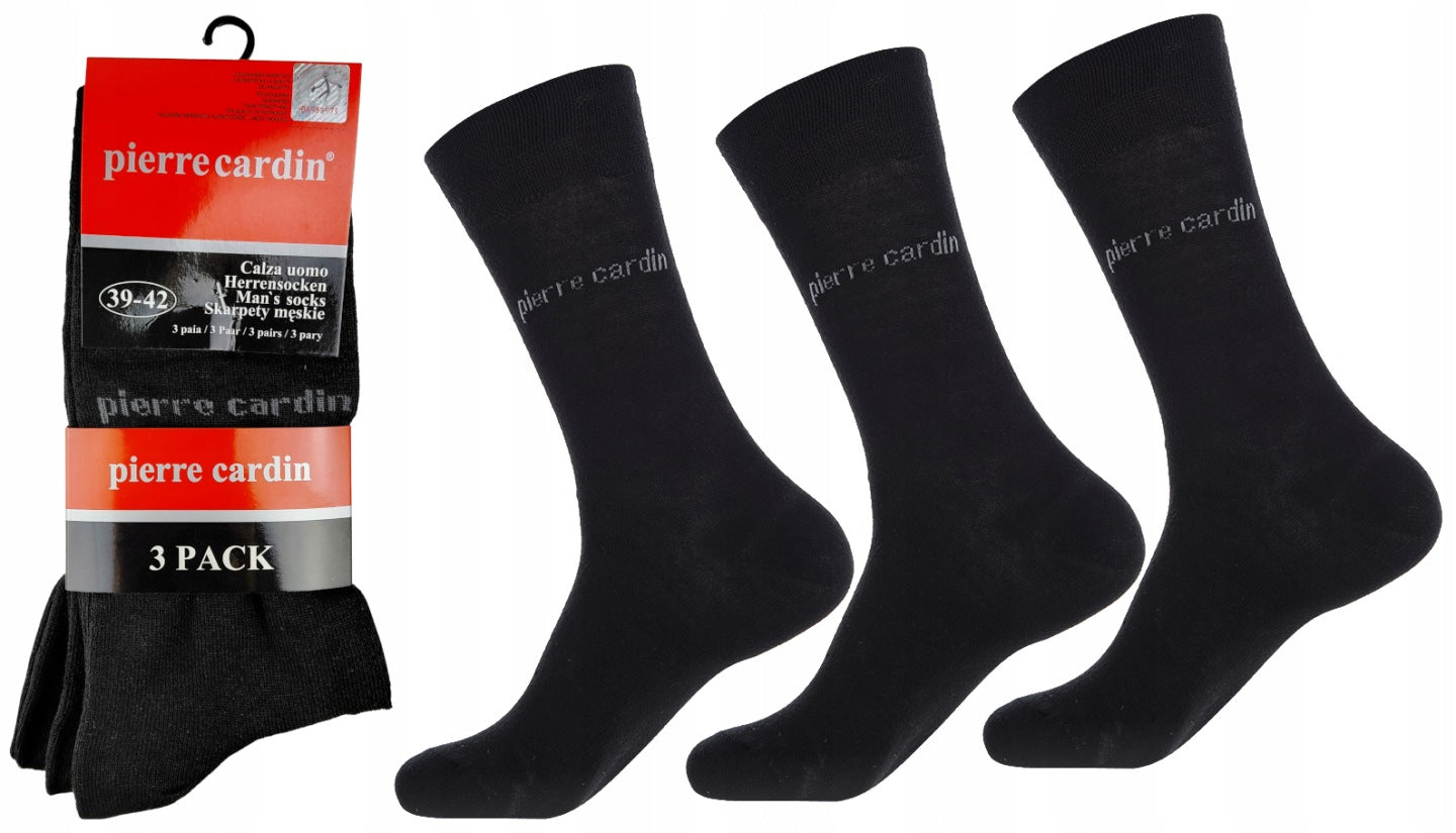 Pierre cardin men socks set of 3 (Black)
