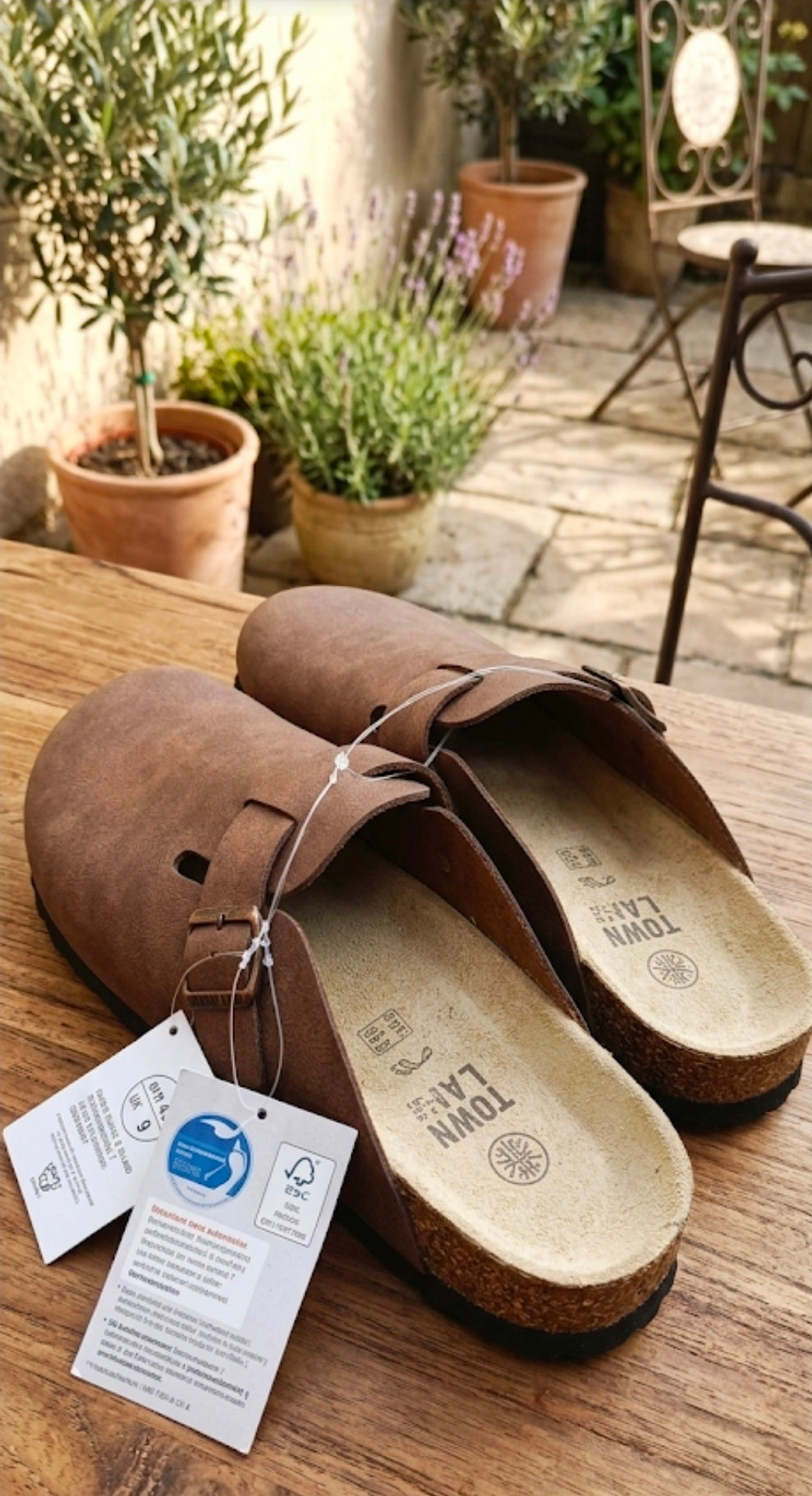 Townland | Men Clogs – Premium Brown Faux Leather