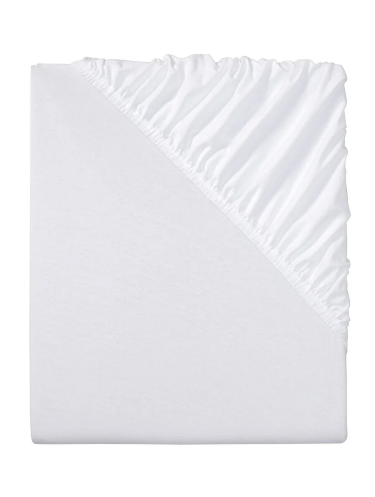 Jersey Fitted Sheet, White