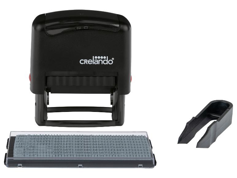 CRELANDO® Personalized desk and address stamp