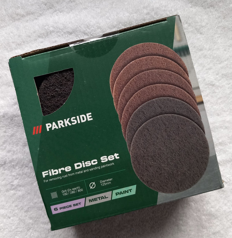 Parkside® Fibre disc set of 6 pieces 125mm