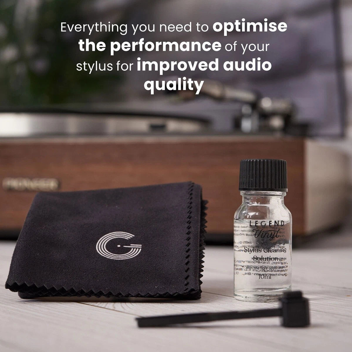 Lengend vinyl complete care stylus cleaning kit for improved audio quality