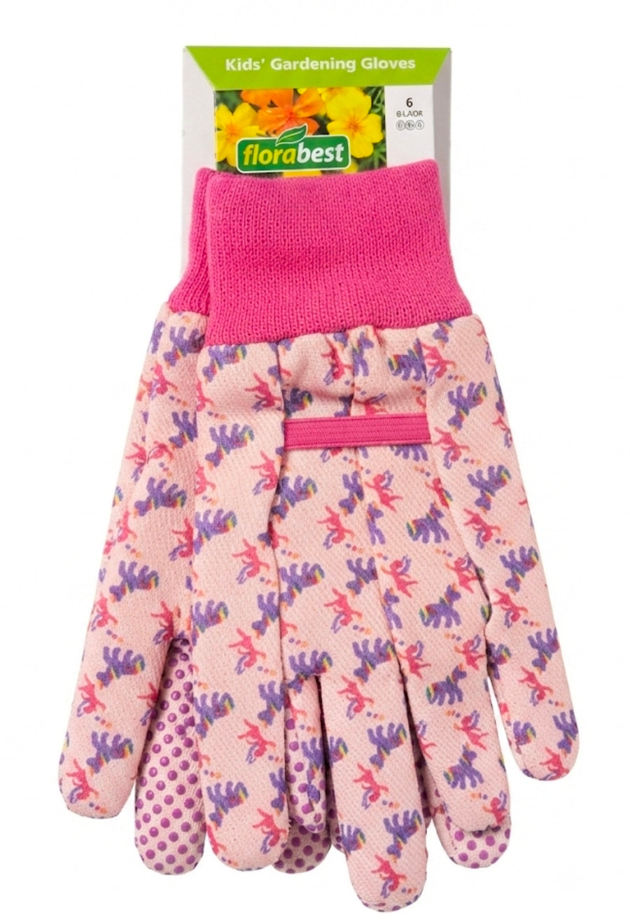 Florabest Kids' Gardening Gloves - Fun Unicorn Print
