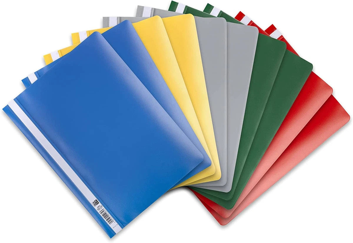 DIN A4 PP file folders, assorted colors, Oxford