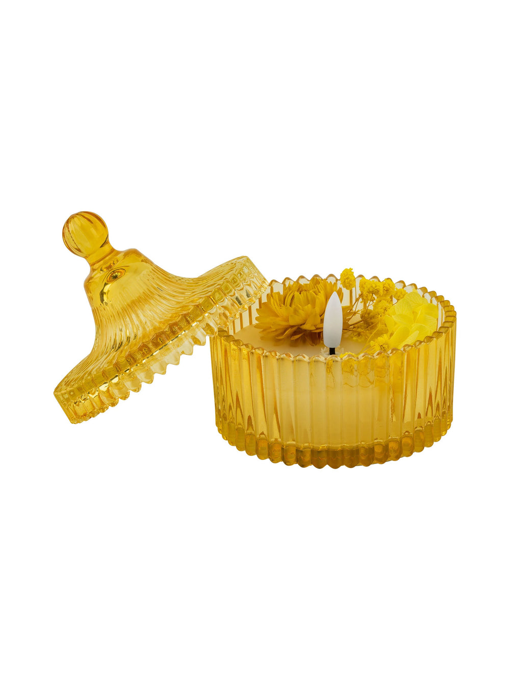 Wax led candle (yellow)