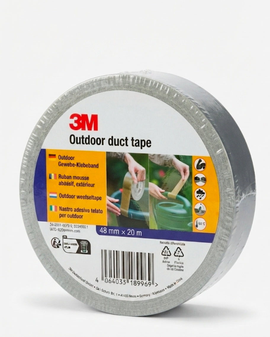 3M Outdoor Heavy-Duty Duct Tape, Weatherproof, 48mm x 20m