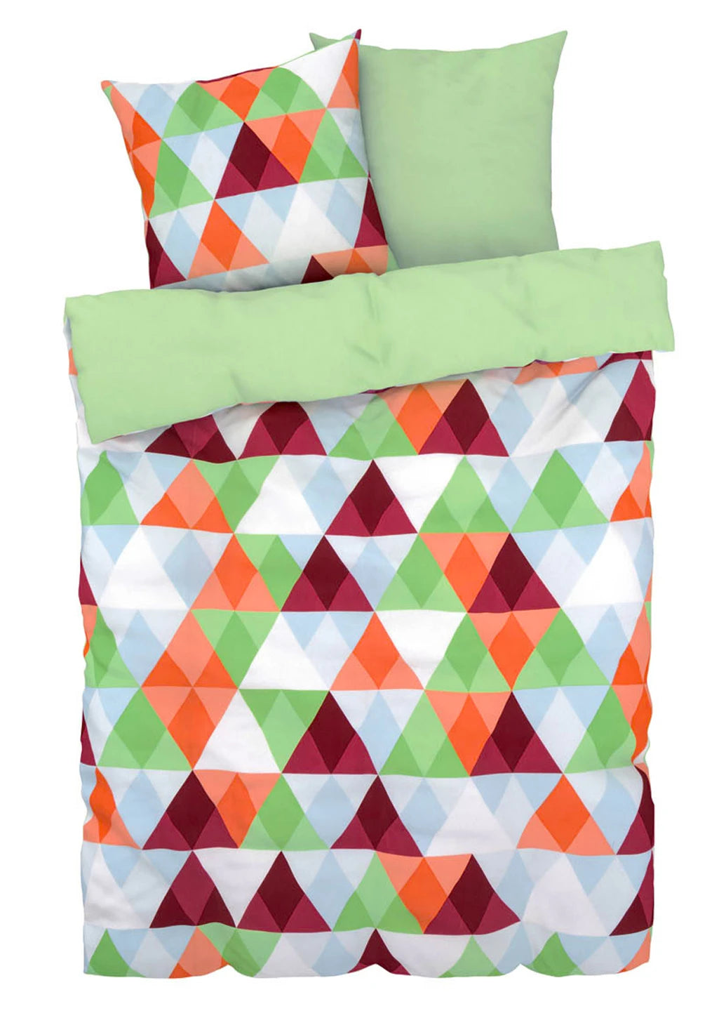Livarno Home Reversible Geometric Duvet Set (Multicolor / Extra Length)