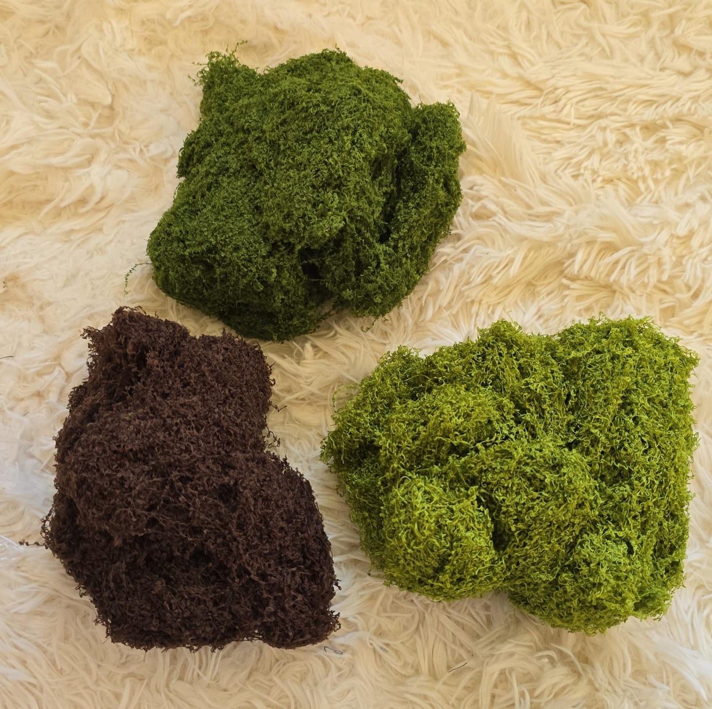 Artificial moss, 3 colors
