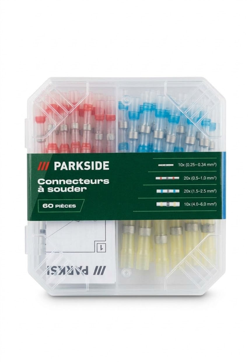 Parkside® Heat Shrink Solder Wire Connectors Kit – 60 Pieces