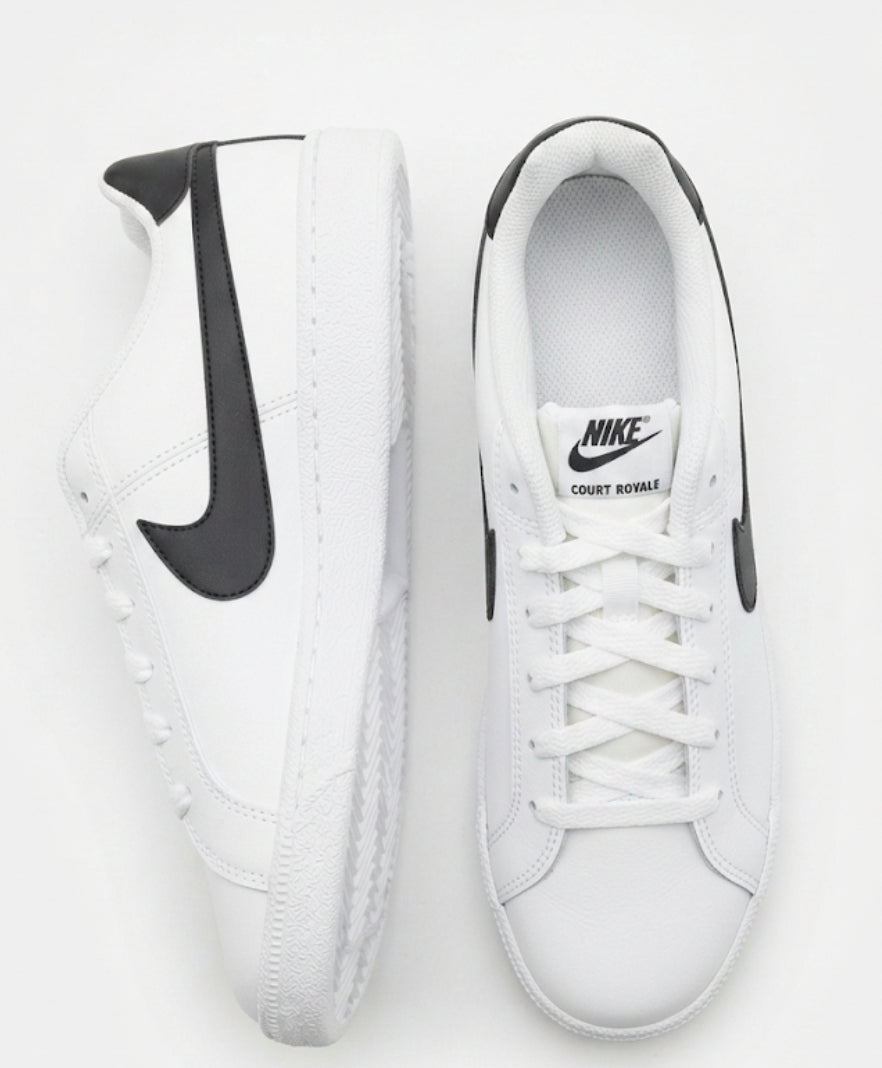Court Royale Men's Logo Patched Shoes,White