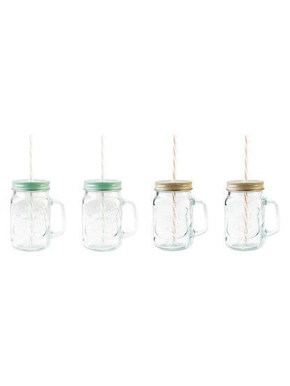 Set of jars, 4 pieces