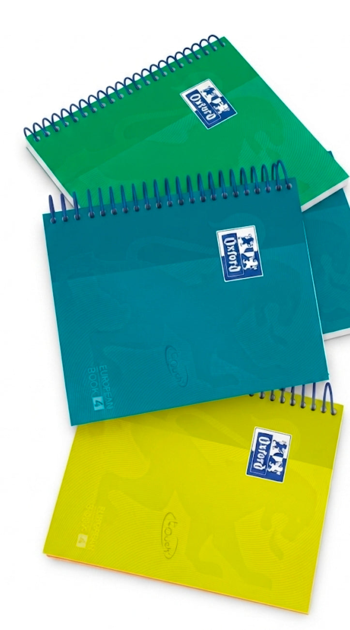 Oxford - set of 3 Oxford Cahier … spirale European Book Touch, A6