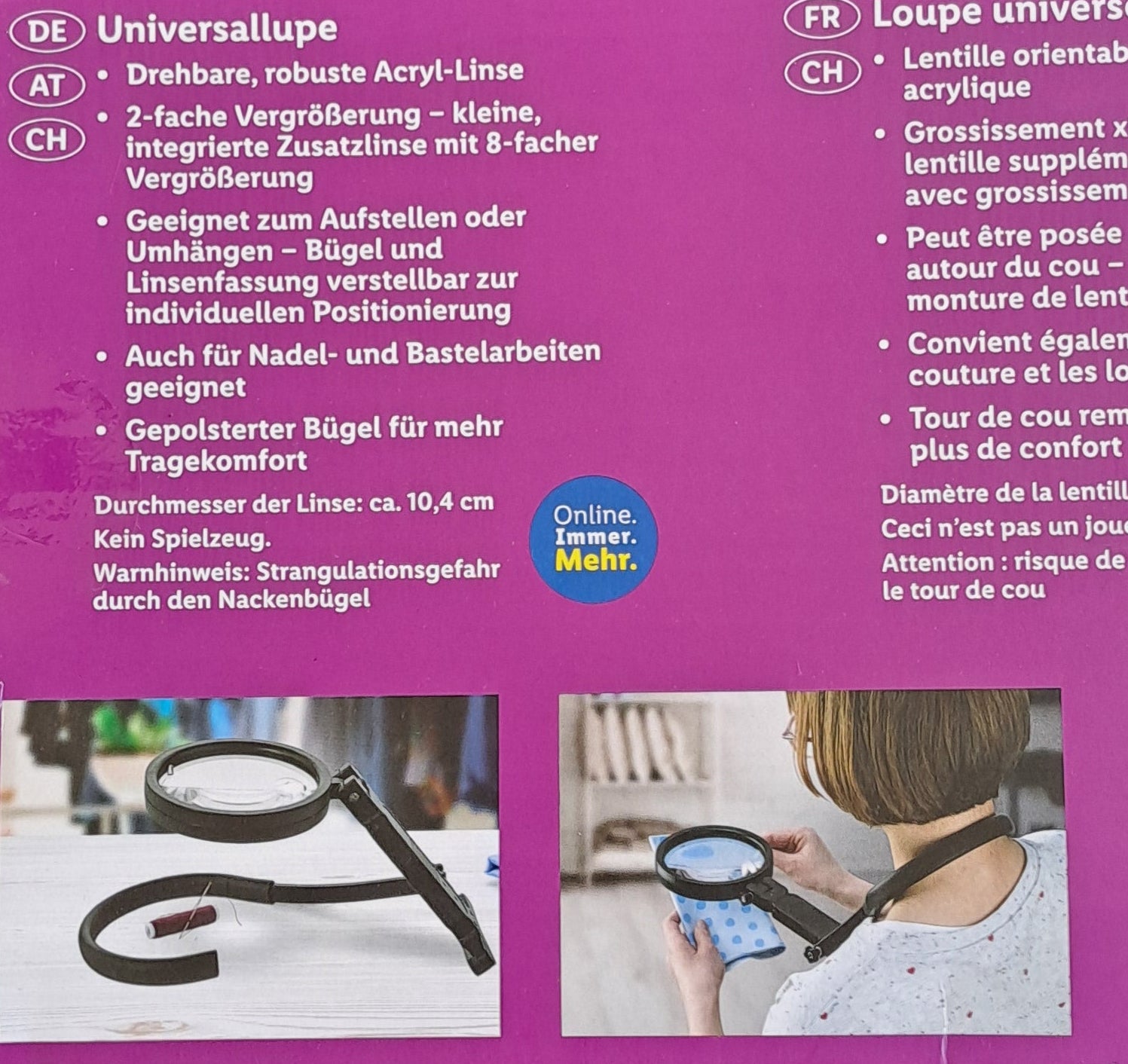 Universal Magnifying Glass with Headband