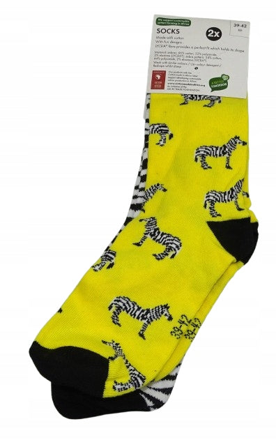 Set of 2 socks ( zebra )