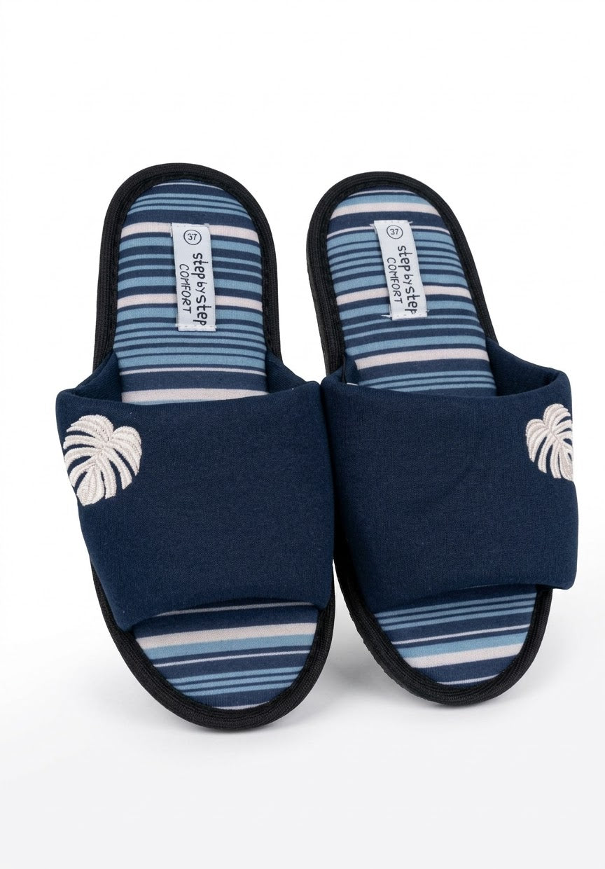 Step by Step Comfort Essential navy Open-Toe Slippers