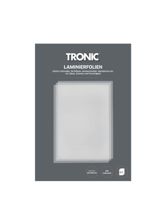 TRONIC® Laminating Foils for Hot Laminating A3
