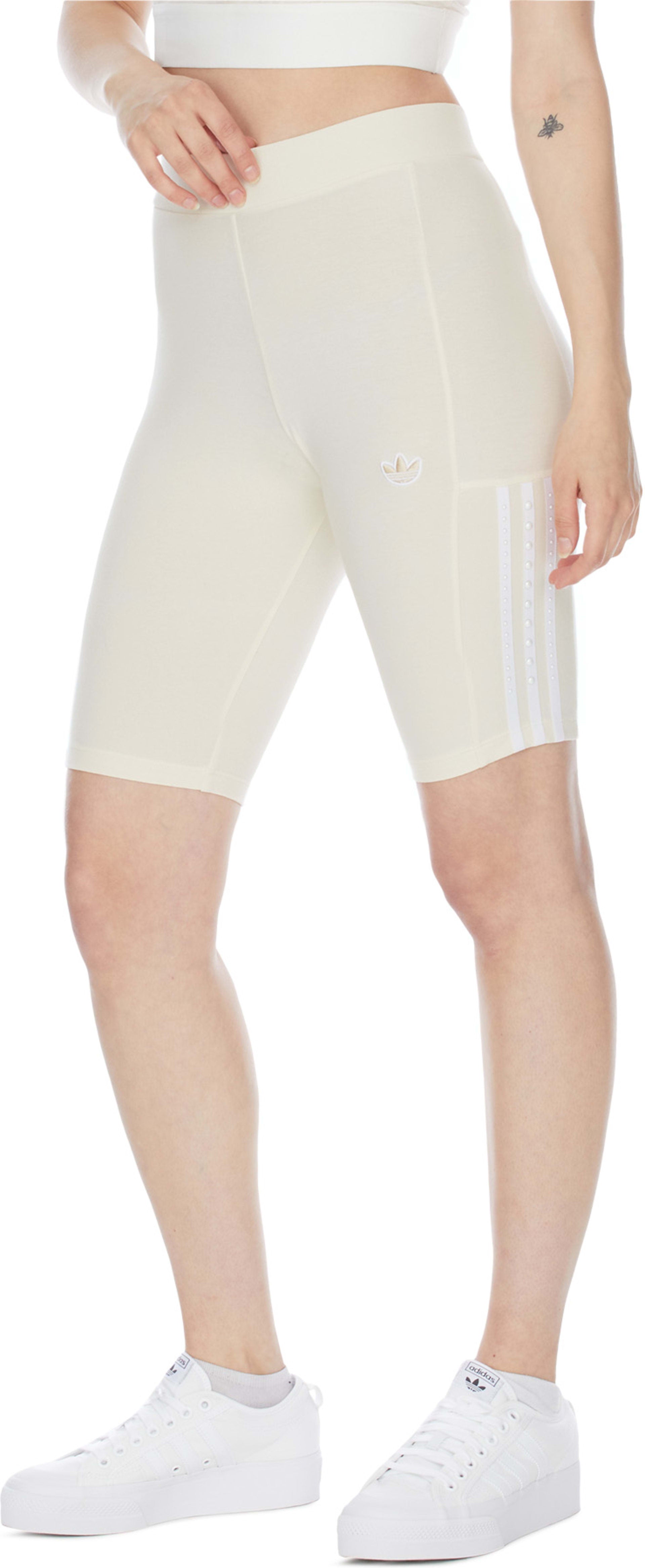 Adidas Originals White No-Dye Short Tights