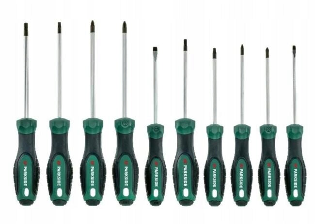 Parkside® Set of 10 mixed screwdrivers