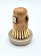 LIVARNO Home Eco-Friendly Bamboo Pot Brush with Storage Holder