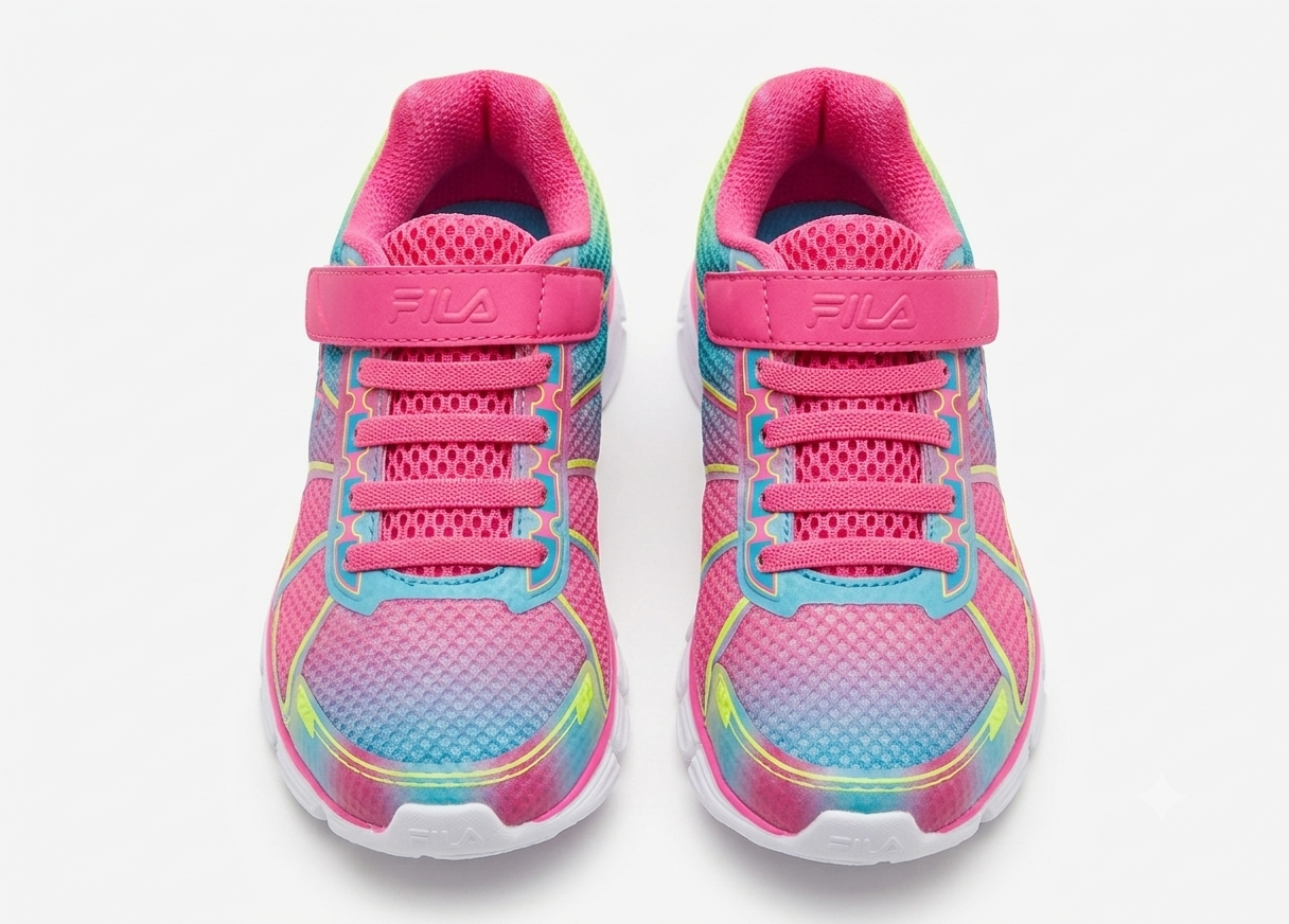 Fila Girls' Multi-Color Performance Athletic Sneakers