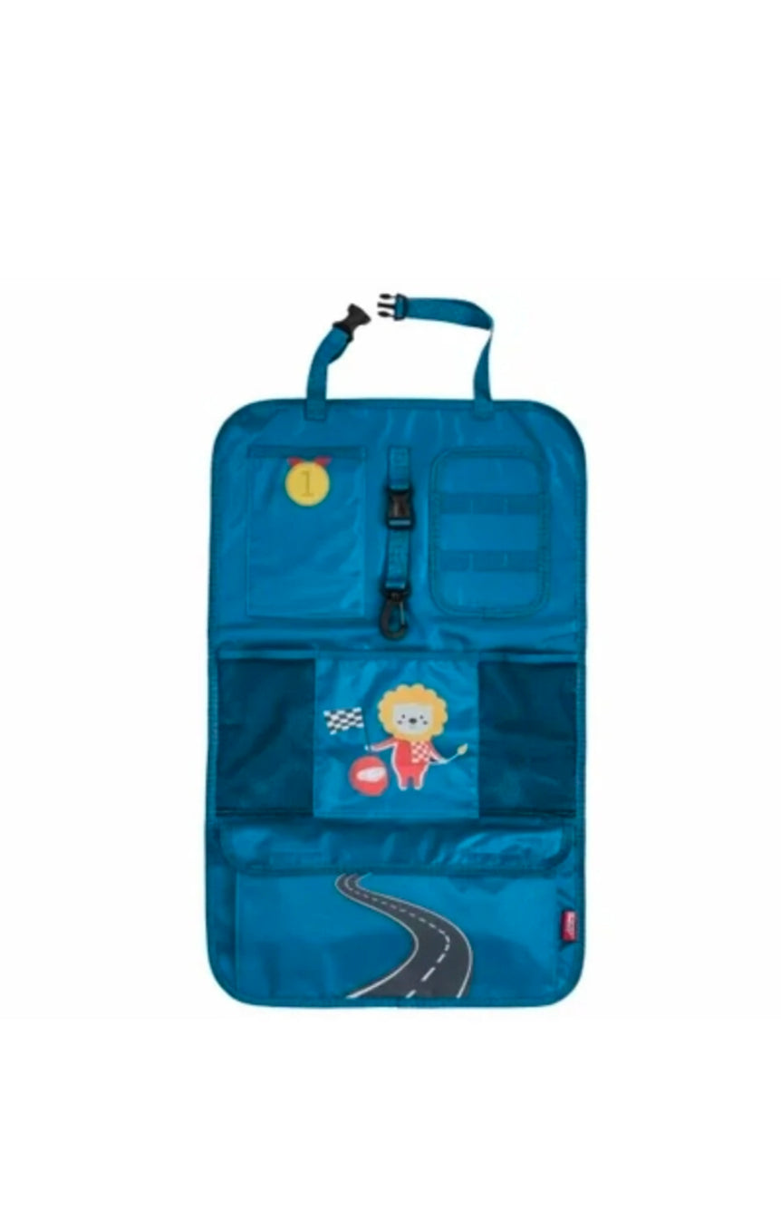 Organizer for the back of the front car seats ( designed for the kids )
