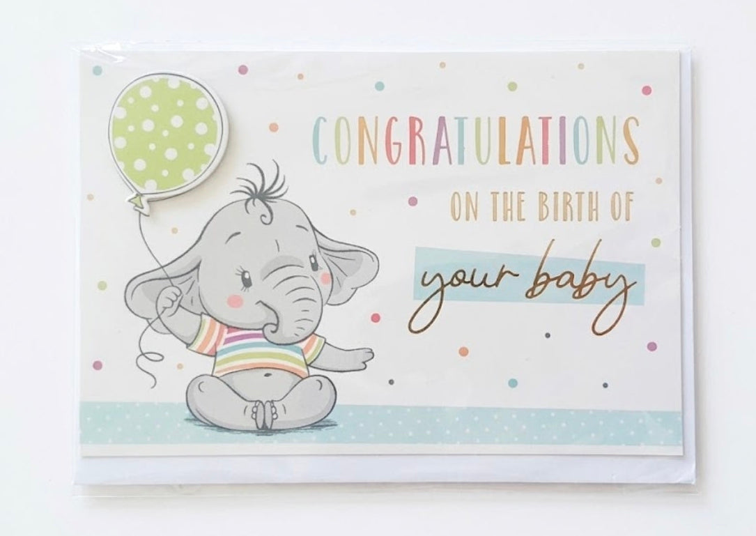 Congratulations On The Birth Of Your Baby Greeting Card